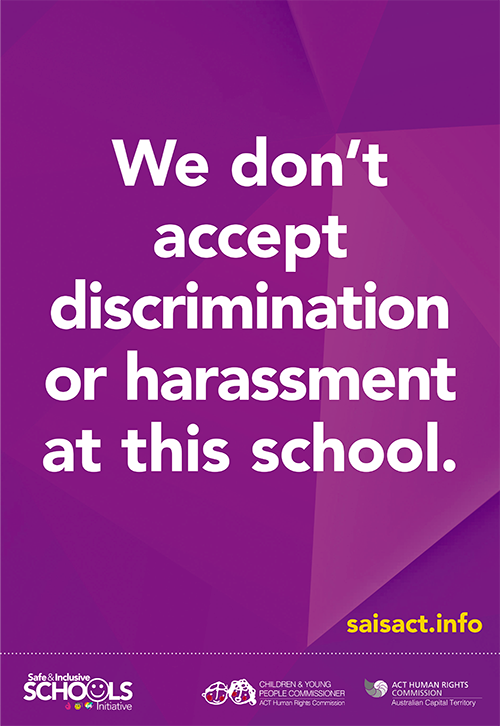 SAIS A3 Poster : No Discrimination