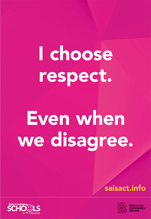 SAIS A3 Poster : Choose Respect