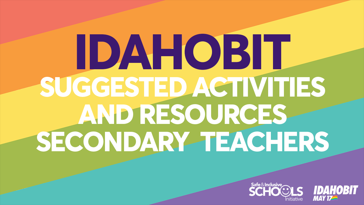 IDAHOBIT Activities Secondary  Teachers